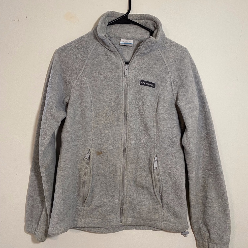 Columbia grey fleece jacket